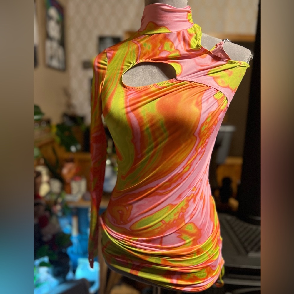Poster Girl Future Funk Mini Dress NWT Dollskill